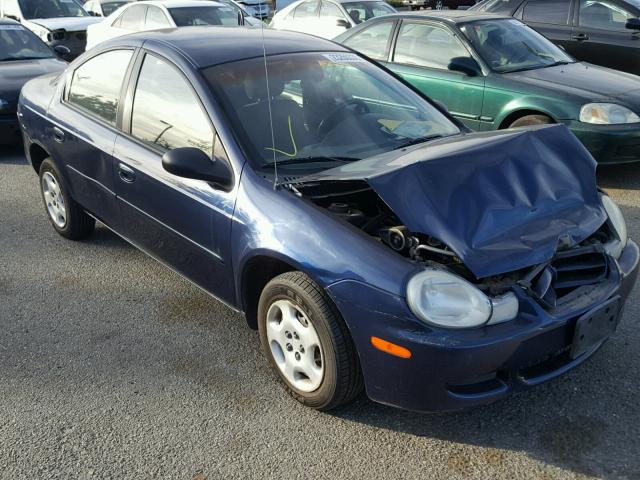 1B3ES26C62D534341 - 2002 DODGE NEON BLUE photo 1