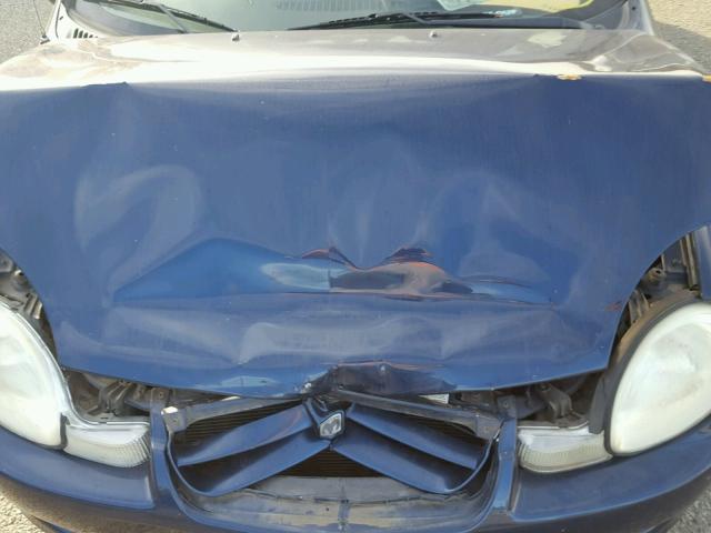 1B3ES26C62D534341 - 2002 DODGE NEON BLUE photo 7