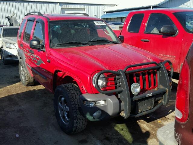 1J4GL48K34W103249 - 2004 JEEP LIBERTY SP RED photo 1