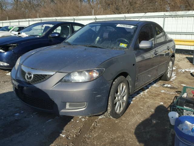 JM1BK32G271663881 - 2007 MAZDA 3 I GRAY photo 2