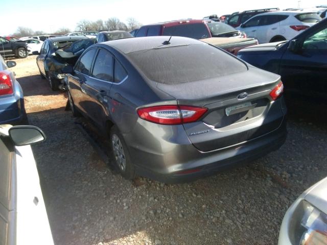 3FA6P0G7XDR221335 - 2013 FORD FUSION S CHARCOAL photo 3