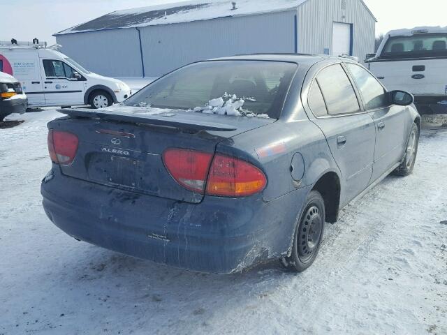 1G3NL52E62C207514 - 2002 OLDSMOBILE ALERO GL BLUE photo 4