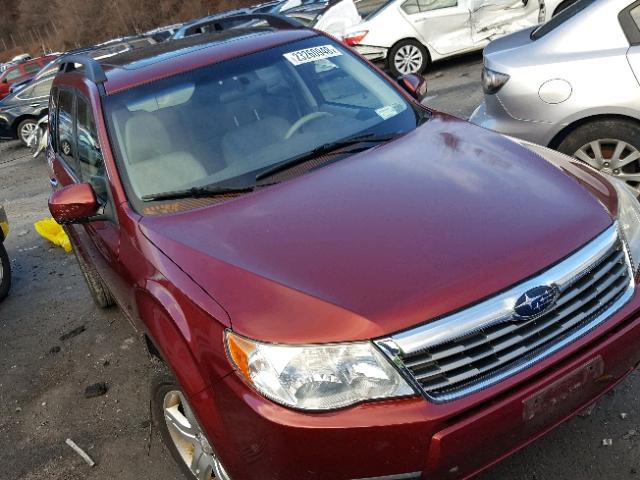 JF2SH6CC8AH799170 - 2010 SUBARU FORESTER 2 BURGUNDY photo 1