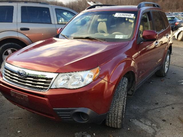 JF2SH6CC8AH799170 - 2010 SUBARU FORESTER 2 BURGUNDY photo 2