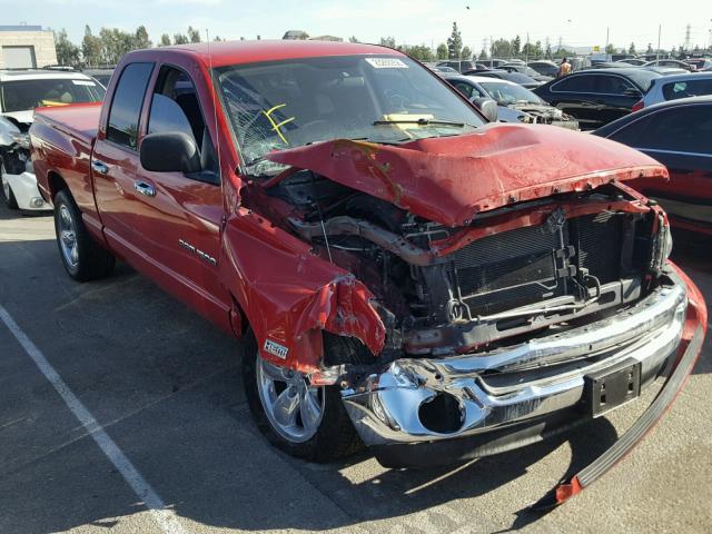 1D7HA18D35S152787 - 2005 DODGE RAM 1500 S RED photo 1