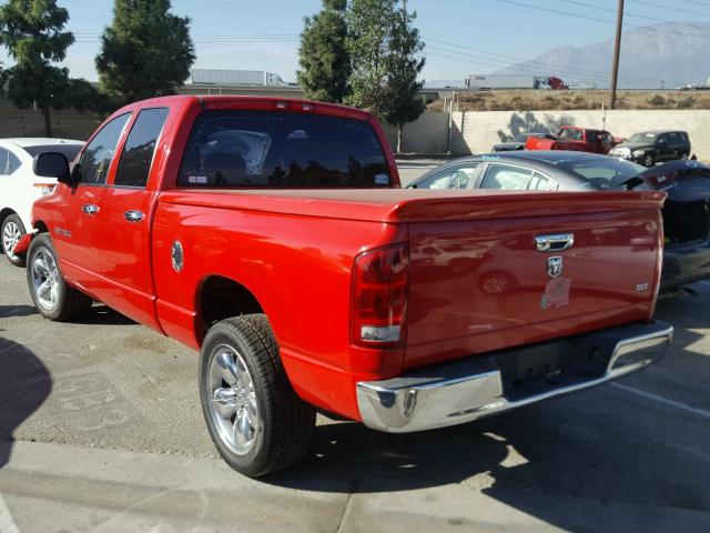 1D7HA18D35S152787 - 2005 DODGE RAM 1500 S RED photo 3