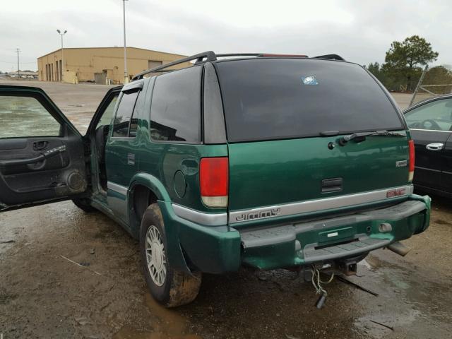 1GKDT13W9X2505990 - 1999 GMC JIMMY GREEN photo 3