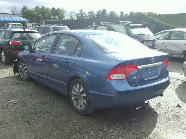 2HGFA1F8XBH539431 - 2011 HONDA CIVIC EX BLUE photo 3