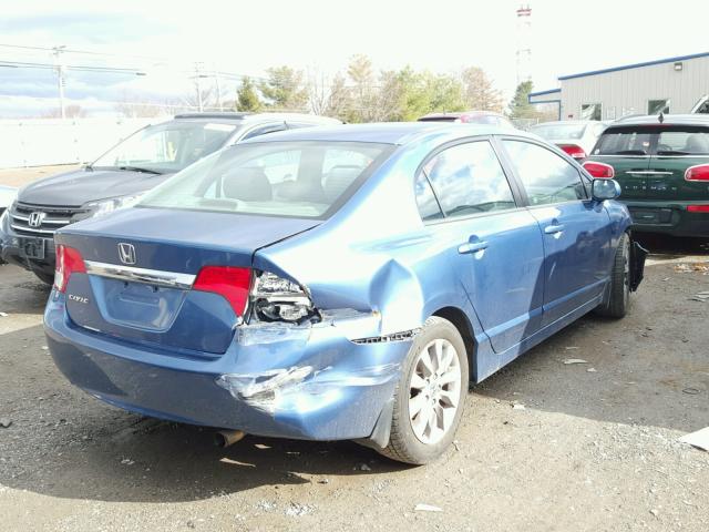 2HGFA1F8XBH539431 - 2011 HONDA CIVIC EX BLUE photo 4