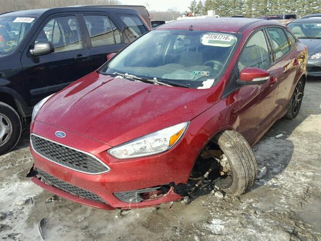 1FADP3F27GL206938 - 2016 FORD FOCUS SE RED photo 2