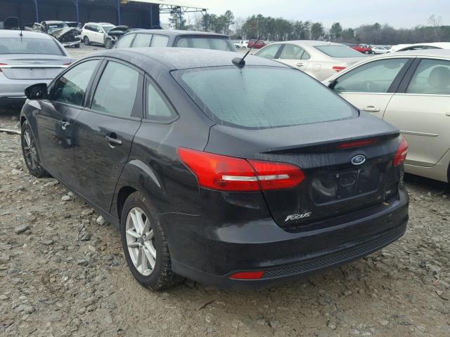 1FADP3F25FL208623 - 2015 FORD FOCUS SE BLACK photo 3