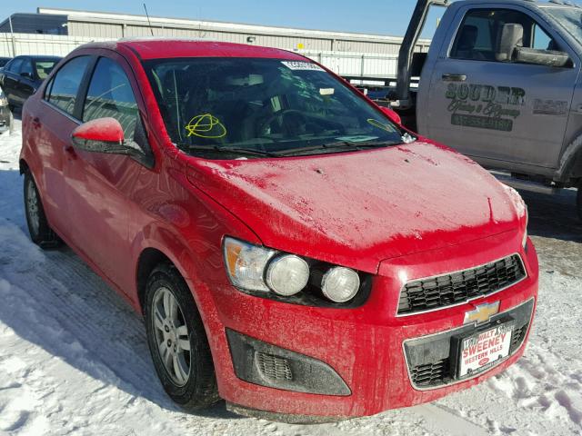 1G1JC5SH2F4173010 - 2015 CHEVROLET SONIC LT RED photo 1