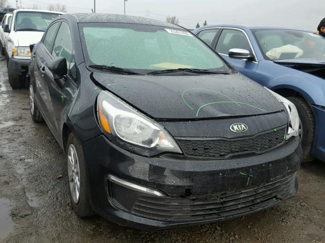 KNADM4A36H6027537 - 2017 KIA RIO LX BLACK photo 1