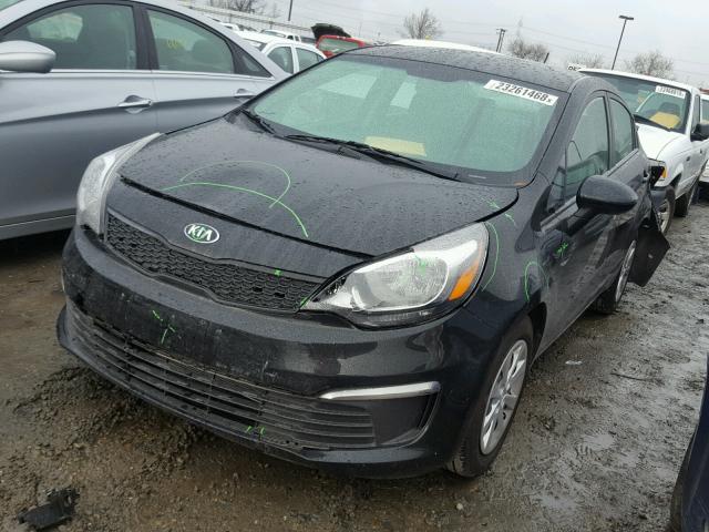 KNADM4A36H6027537 - 2017 KIA RIO LX Սև լուսանկար 2