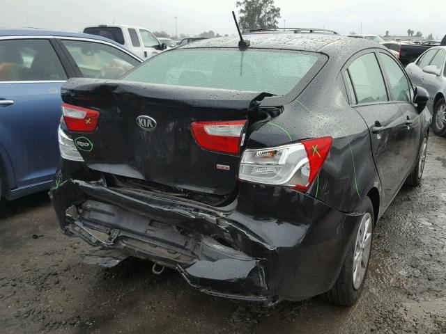 KNADM4A36H6027537 - 2017 KIA RIO LX Սև լուսանկար 4