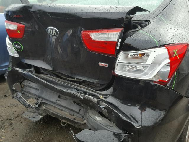 KNADM4A36H6027537 - 2017 KIA RIO LX Սև լուսանկար 9