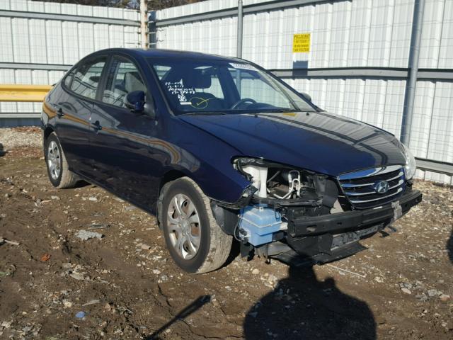 KMHDU4ADXAU943954 - 2010 HYUNDAI ELANTRA BL BLUE photo 1