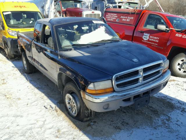 1B7GG22X9YS572989 - 2000 DODGE DAKOTA BLUE photo 1