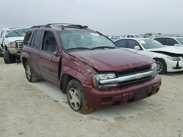 1GNDS13S752129628 - 2005 CHEVROLET TRAILBLAZE MAROON photo 1