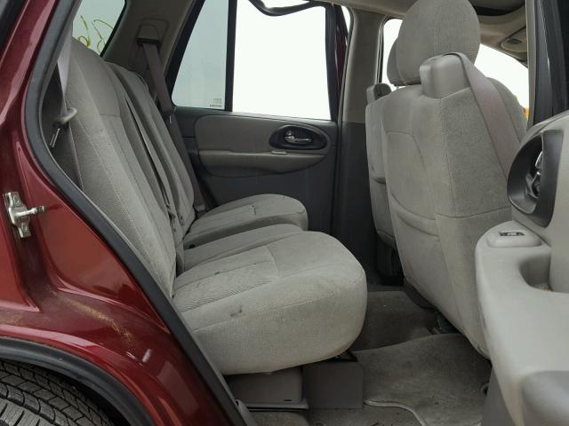 1GNDS13S752129628 - 2005 CHEVROLET TRAILBLAZE MAROON photo 6