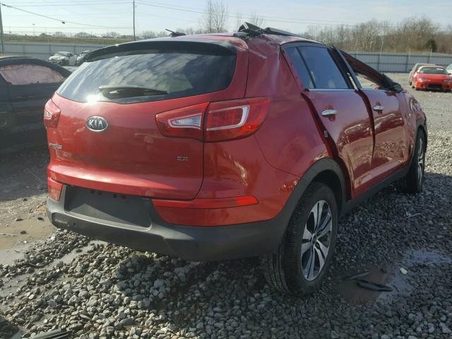 KNDPC3A22C7267885 - 2012 KIA SPORTAGE E RED photo 4