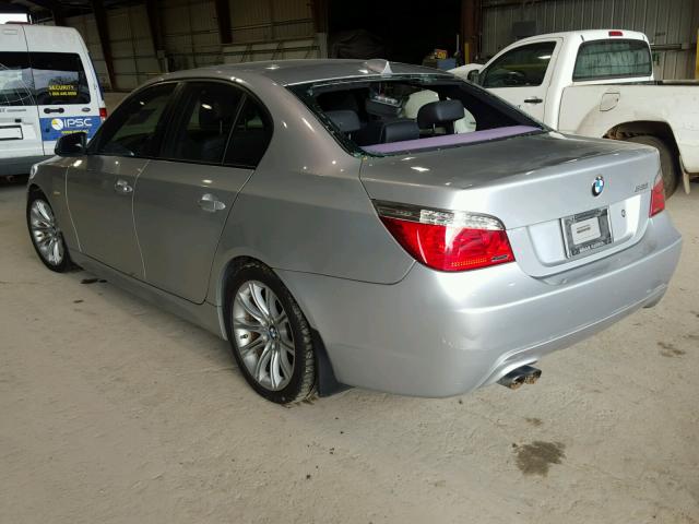 WBANU5C52AC364948 - 2010 BMW 528 I SILVER photo 3