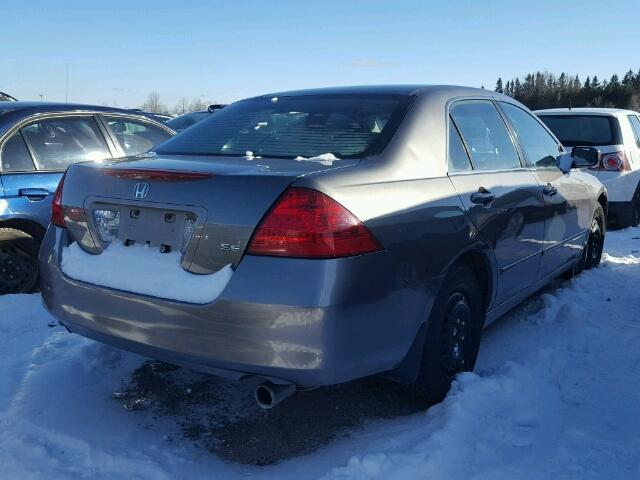 1HGCM56747A813320 - 2007 HONDA ACCORD EX GRAY photo 4