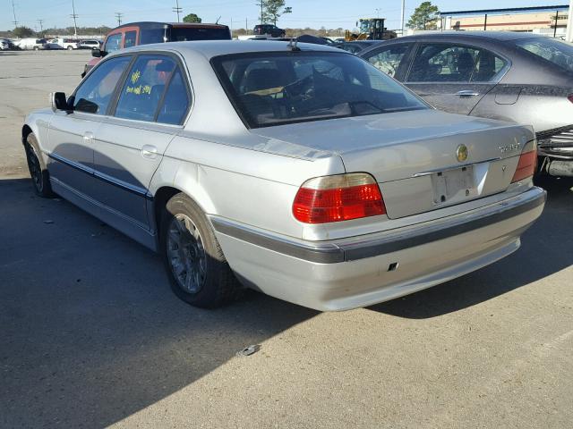 WBAGG83411DN89123 - 2001 BMW 740 I AUTO SILVER photo 3