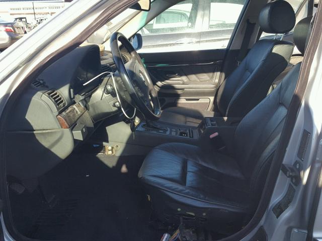 WBAGG83411DN89123 - 2001 BMW 740 I AUTO SILVER photo 5