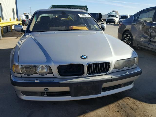 WBAGG83411DN89123 - 2001 BMW 740 I AUTO SILVER photo 9