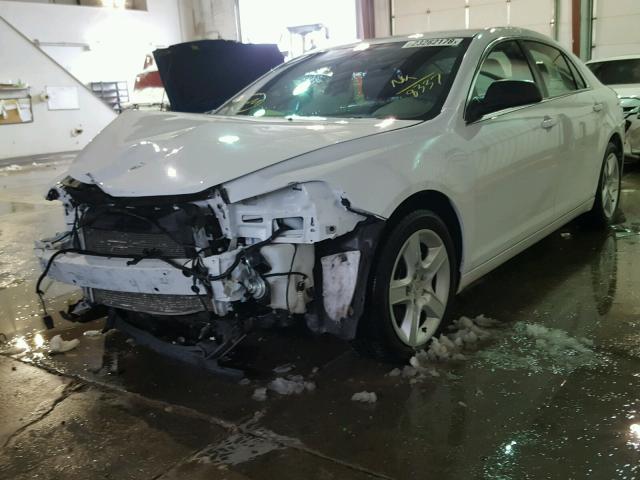 1G1ZA5EU6BF358337 - 2011 CHEVROLET MALIBU LS WHITE photo 2