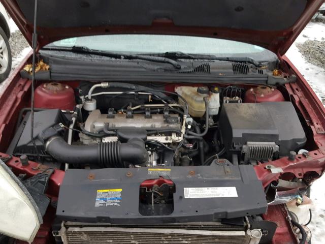 1G1ZS58F47F281260 - 2007 CHEVROLET MALIBU LS RED photo 7