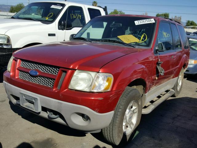 1FMZU70E62UC46087 - 2002 FORD EXPLORER S RED photo 2