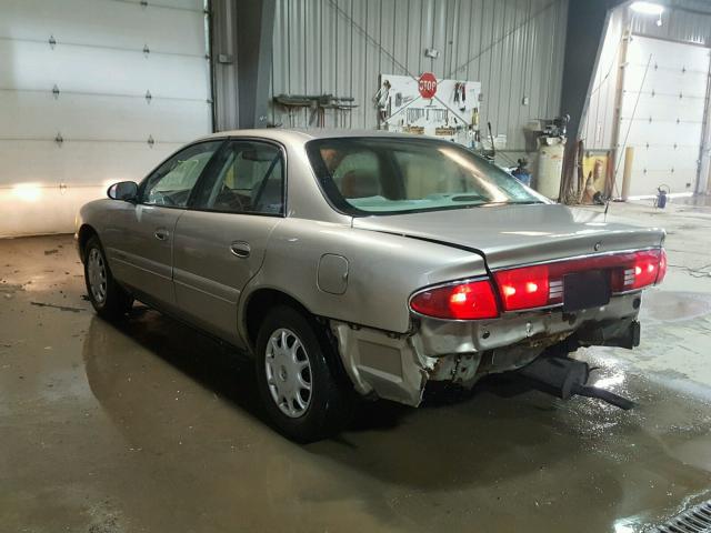 2G4WS52J0Y1297077 - 2000 BUICK CENTURY CU BEIGE photo 3