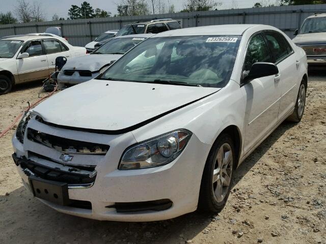 1G1ZB5EB7AF308475 - 2010 CHEVROLET MALIBU LS WHITE photo 2