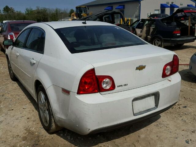 1G1ZB5EB7AF308475 - 2010 CHEVROLET MALIBU LS WHITE photo 3