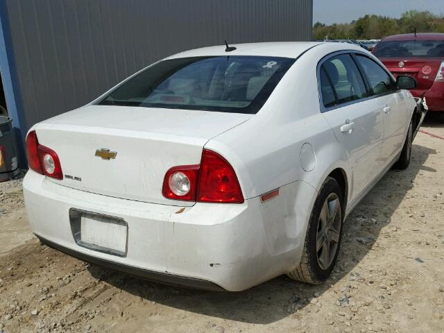 1G1ZB5EB7AF308475 - 2010 CHEVROLET MALIBU LS WHITE photo 4