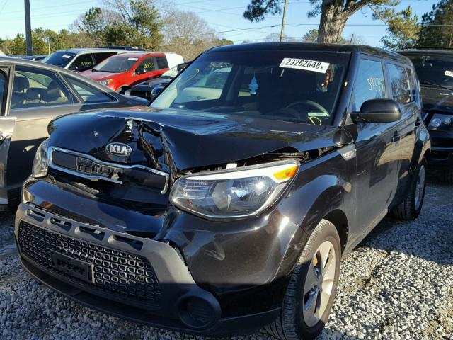 KNDJN2A26E7052720 - 2014 KIA SOUL BLACK photo 2