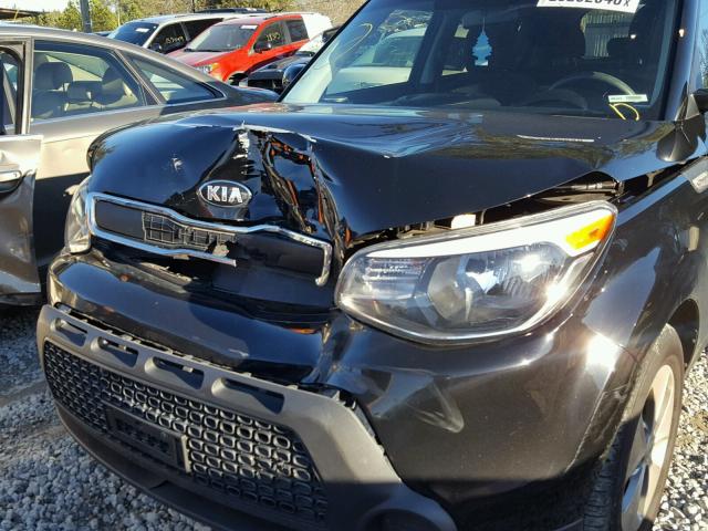 KNDJN2A26E7052720 - 2014 KIA SOUL BLACK photo 9