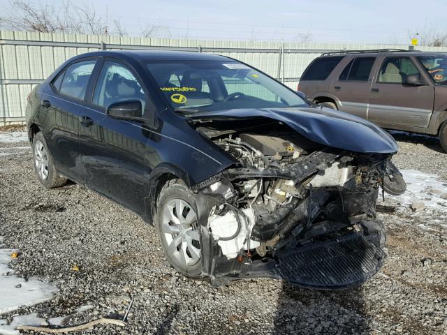 5YFBURHE7GP456840 - 2016 TOYOTA COROLLA L BLACK photo 1