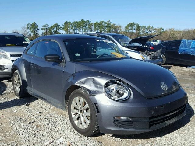 3VWFP7AT4EM624358 - 2014 VOLKSWAGEN BEETLE GRAY photo 1