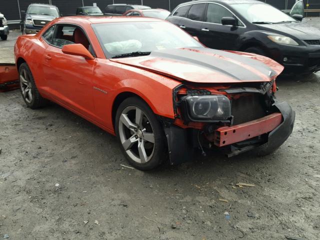 2G1FC1ED8B9101727 - 2011 CHEVROLET CAMARO LT ORANGE photo 1