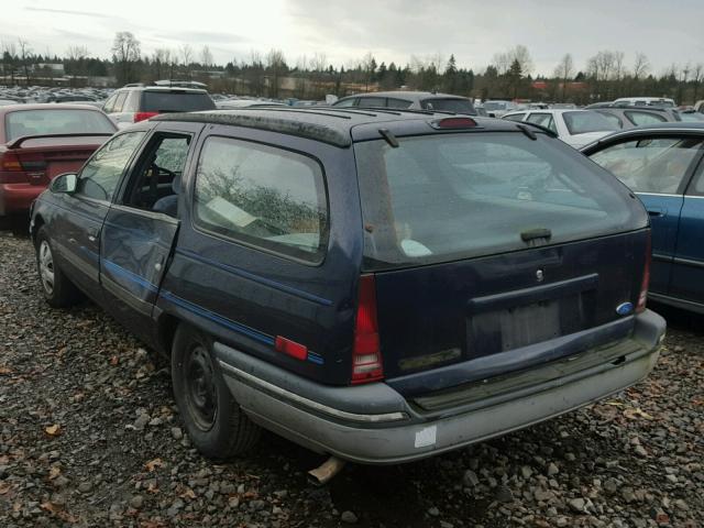 1FACP55U7LG122115 - 1990 FORD TAURUS L BLUE photo 3