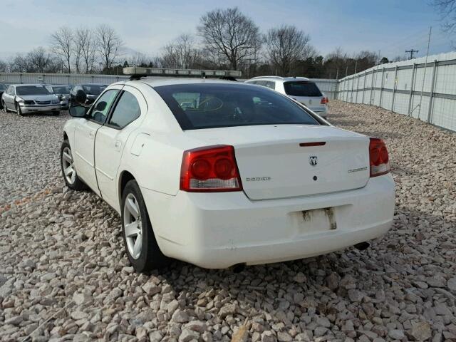 2B3AA4CT5AH120602 - 2010 DODGE CHARGER WHITE photo 3