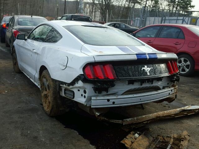 1FA6P8AM5F5427195 - 2015 FORD MUSTANG WHITE photo 3