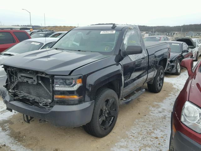 1GCNKNEC7GZ215641 - 2016 CHEVROLET SILVERADO BLACK photo 2