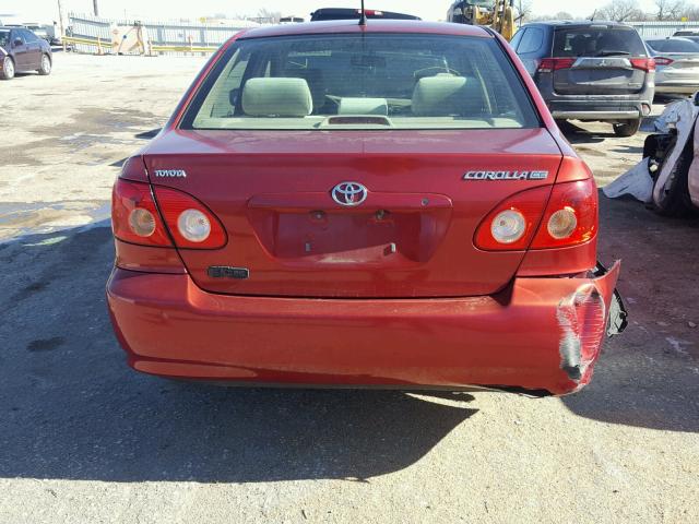 2T1BR32E47C849153 - 2007 TOYOTA COROLLA CE MAROON photo 9