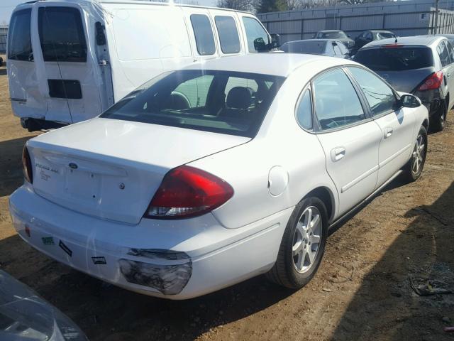 1FAFP56U77A196509 - 2007 FORD TAURUS SEL WHITE photo 4