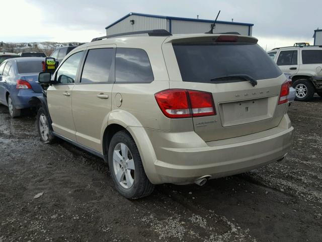 3D4PH1FG9BT523494 - 2011 DODGE JOURNEY MA GOLD photo 3