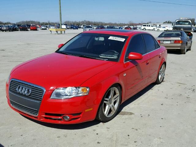 WAUAF78E96A054392 - 2006 AUDI A4 2 RED photo 2